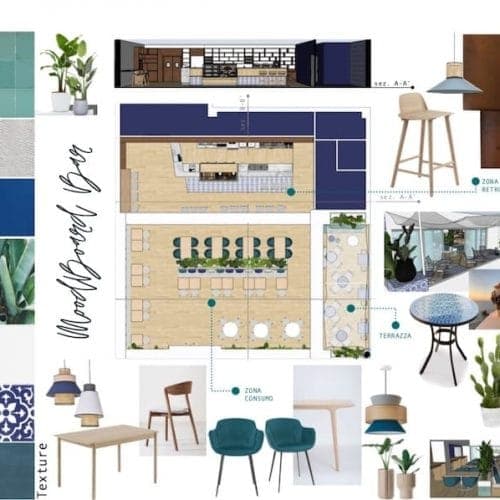 Progetto di interior design realizzato da uno studente EULE