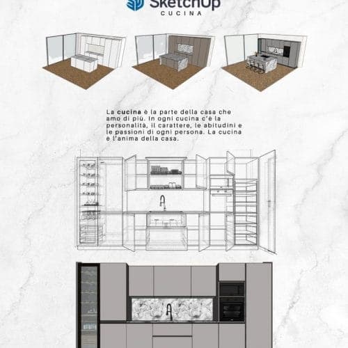 Progetto di interior design realizzato da uno studente EULE