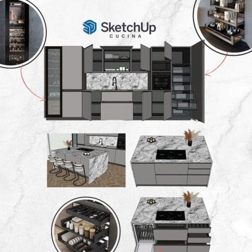 Progetto di interior design realizzato da uno studente EULE