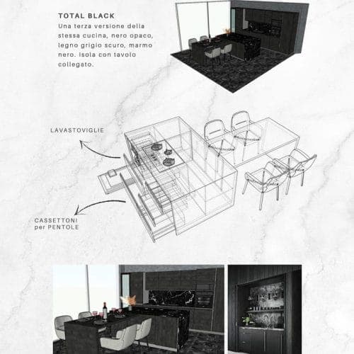 Progetto di interior design realizzato da uno studente EULE