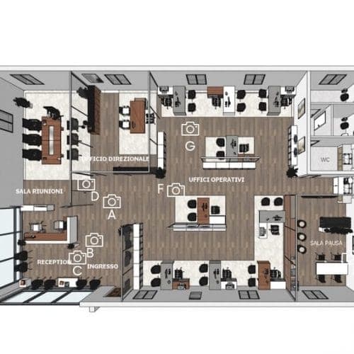 Progetto di interior design realizzato da uno studente EULE