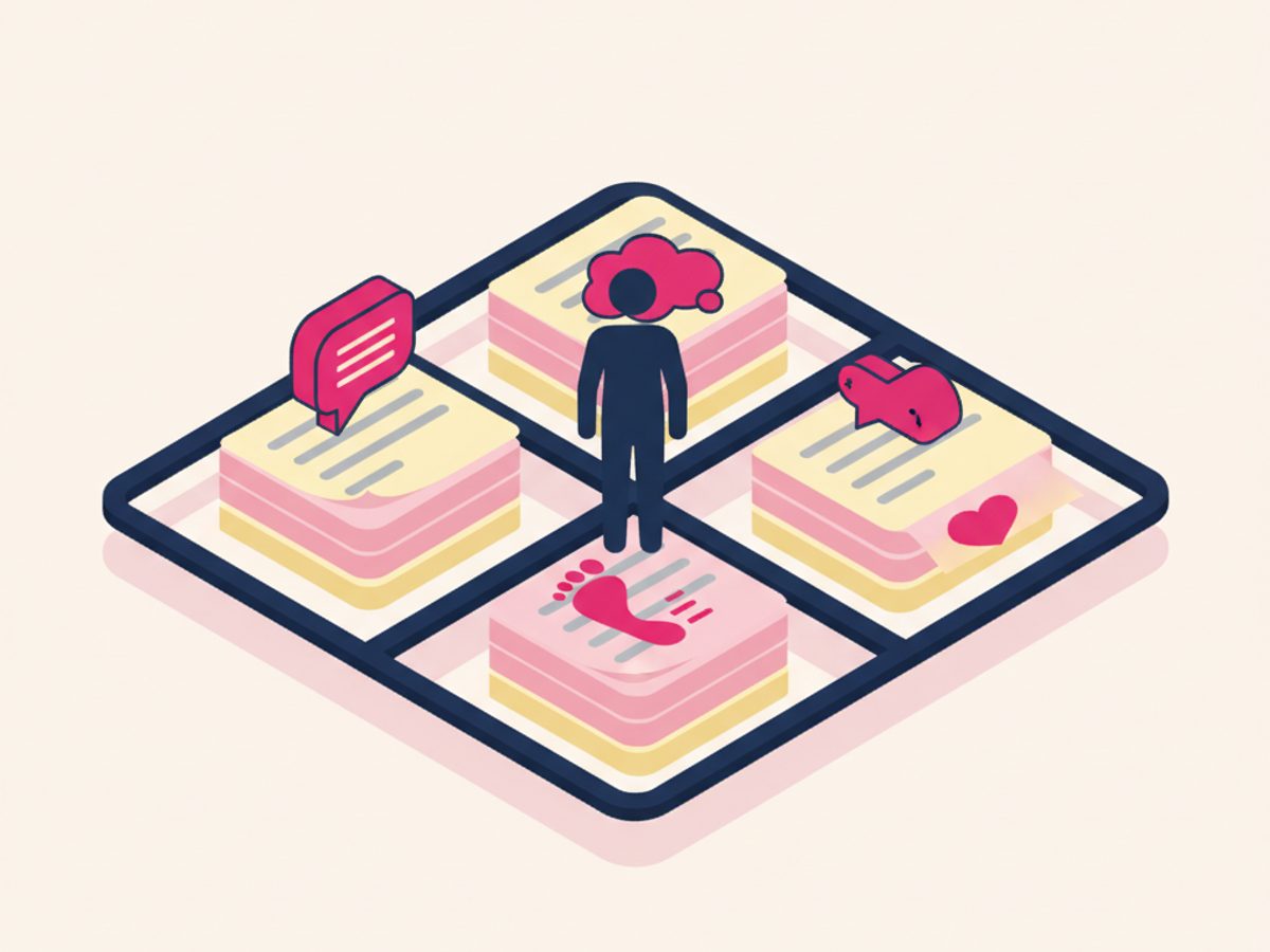Illustration of an Empathy Map: what it is and how to create one (with template)