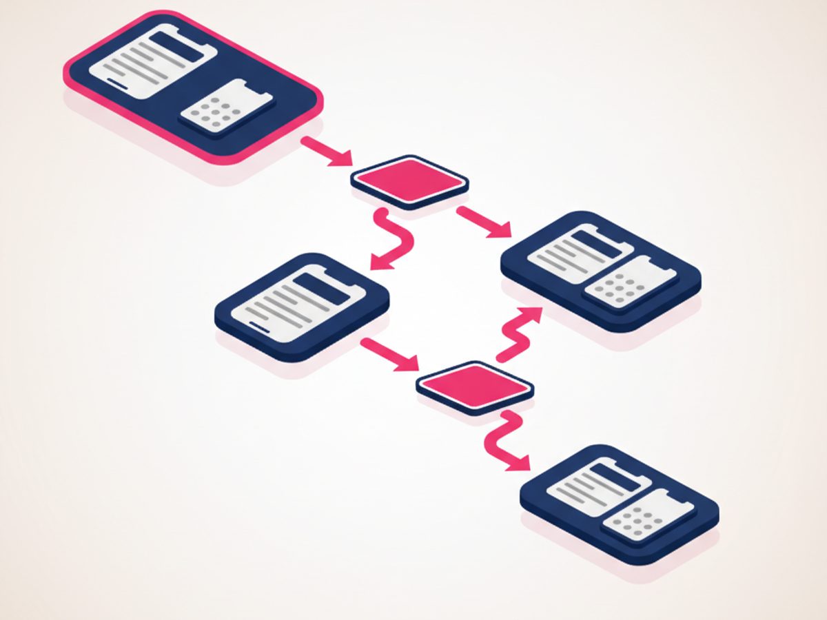 Ilustración de un User Flow para diseñar flujos de usuario que convierten